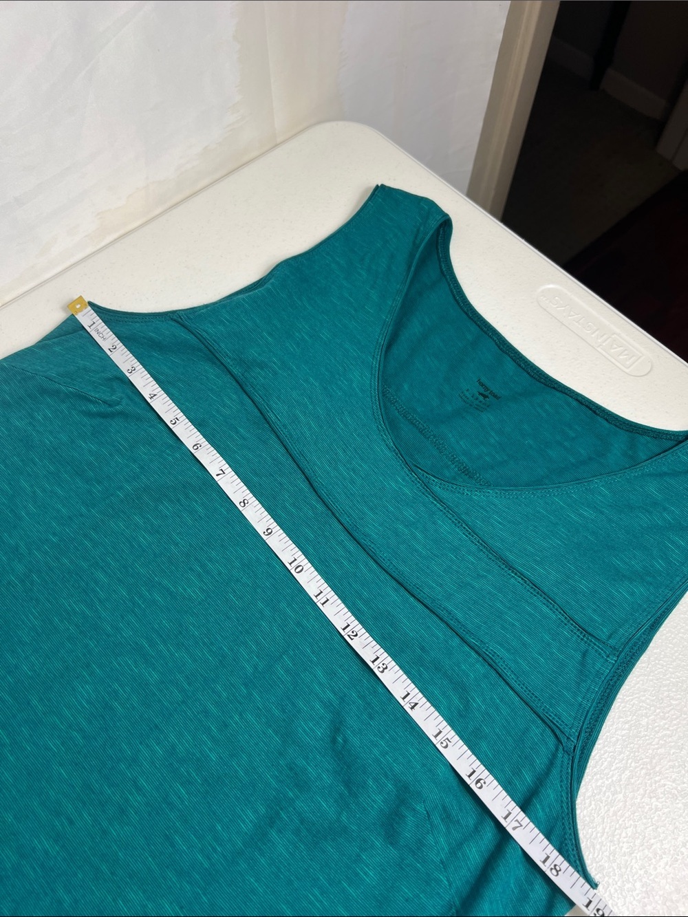 Horny Toad Sz XL Oolong Teal Dress Sleeveless Organic Cotton Blend Outdoors EUC - Picture 6 of 11